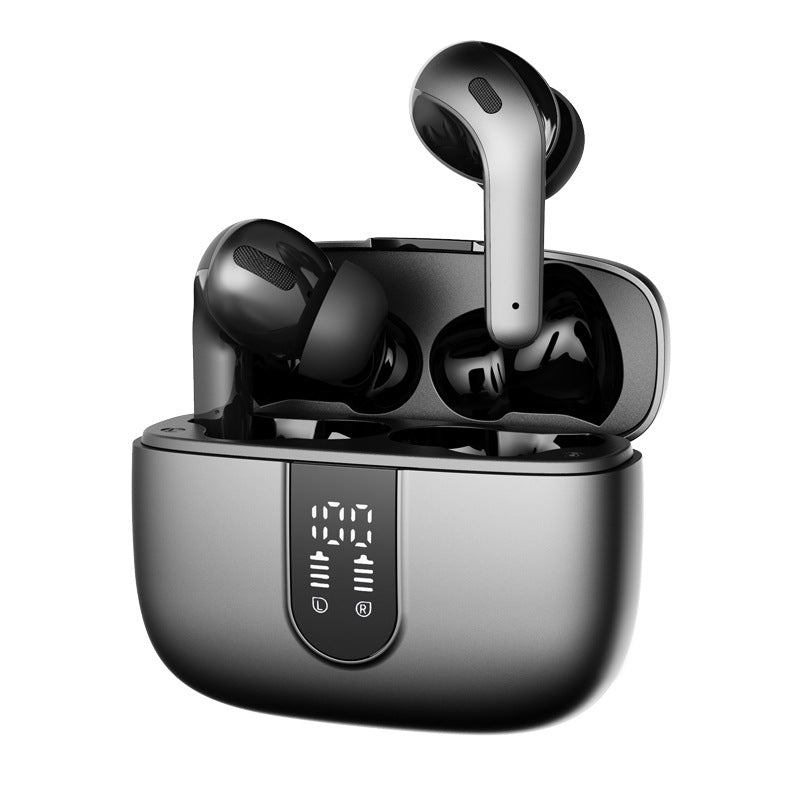 RM X08 Bluetooth Headphones True Wireless Earbuds 60H Playback LED Power Display Earphones with Wireless Charging Case IPX5 Waterproof in-Ear Earbuds with Mic for TV Smart Phone Computer Laptop Sports